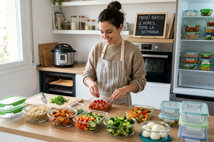 batch cooking para uno vives sola